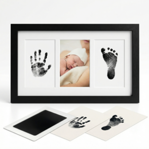 Baby Handprint & Footprint Kit with Wooden Frame